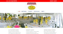 Desktop Screenshot of celebrationsrental.com